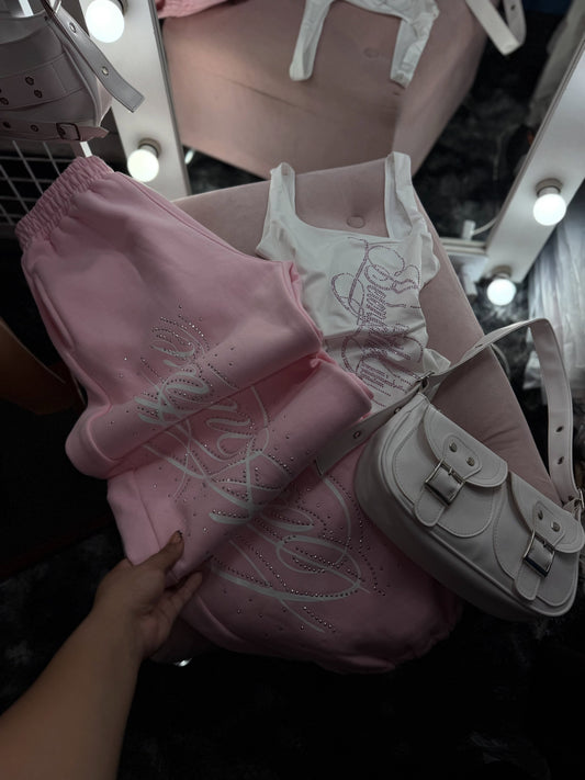 Angel Taşlı Baggy Unisex Eşofman Takımı