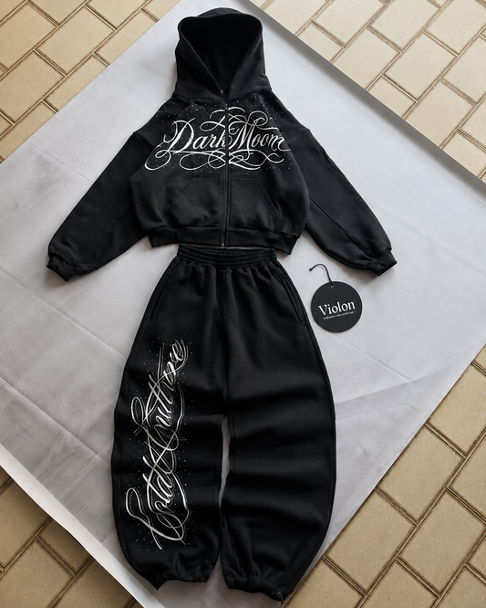 Dark Moon Baggy Kalıp Unisex Eşofman Takımı