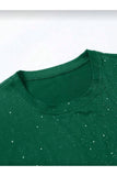 Zümrüt Shine Shine Simli Overisze T-shirt