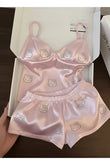 Hello Kitty Taş Detail Şık Alt Üst Pembe Takım