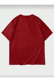 Bordo Shine Simli Oversize T-shirt