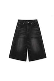 Siyah Y2K Trend Baggy JEAN ŞORT BERMUDA
