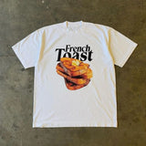 French Toast Baskılı Beyaz Tişört
