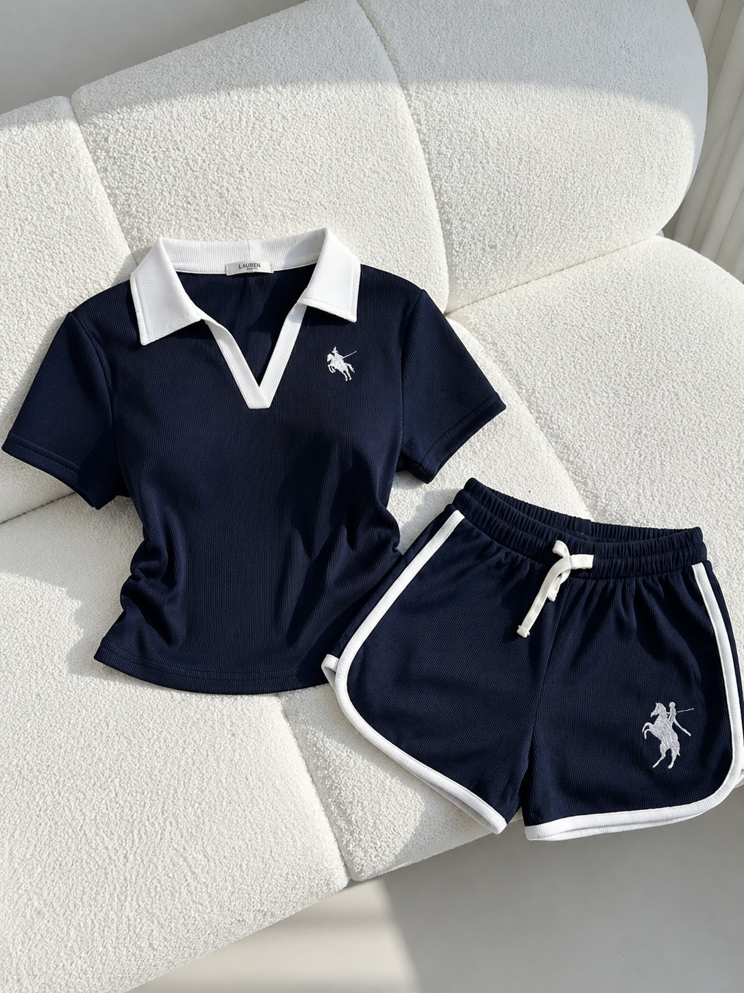 Lacivert Fit Soul Polo Yaka & Şort Takım