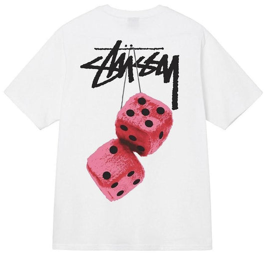 Stüssy Fuzzy Dice Beyaz Tişört