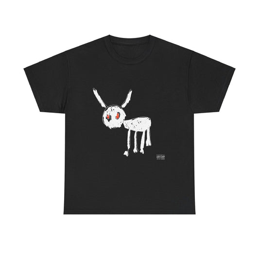 For All The Dogs Baskılı Siyah Unisex Tişört