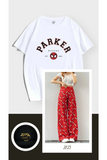 Unisex Peter Parker T-shirt&kırmızı örümcek adamBol Paça Eşofman Altı