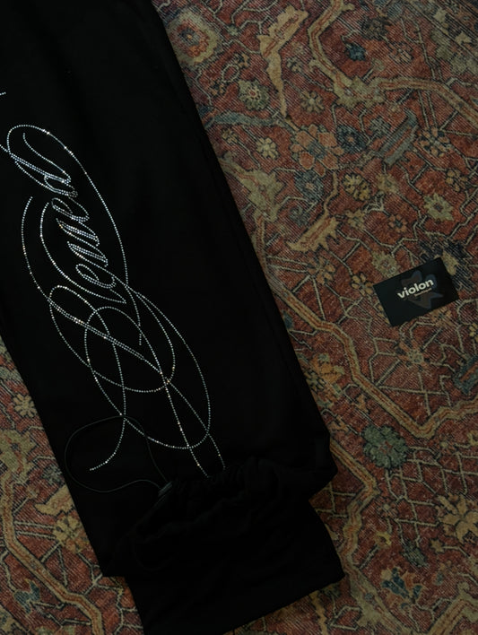 Blessed Script Taş Detaylı Eşofman Altı