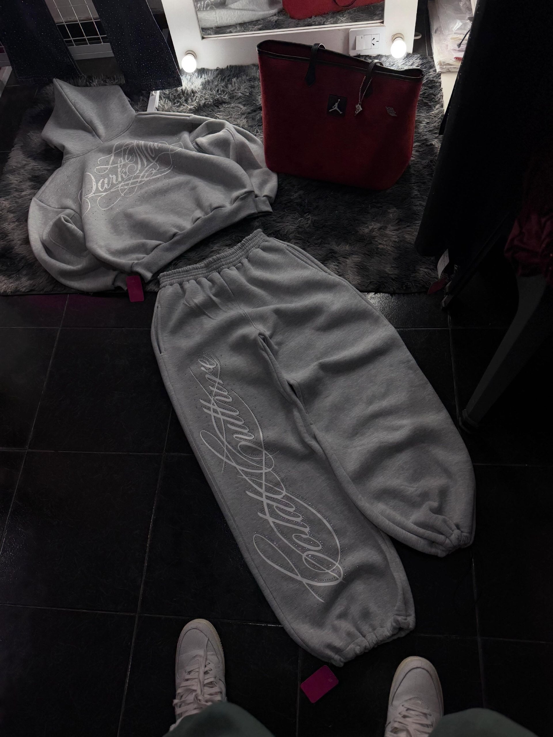 Confidence Detaylı Baggy Unisex Eşofman Takımı