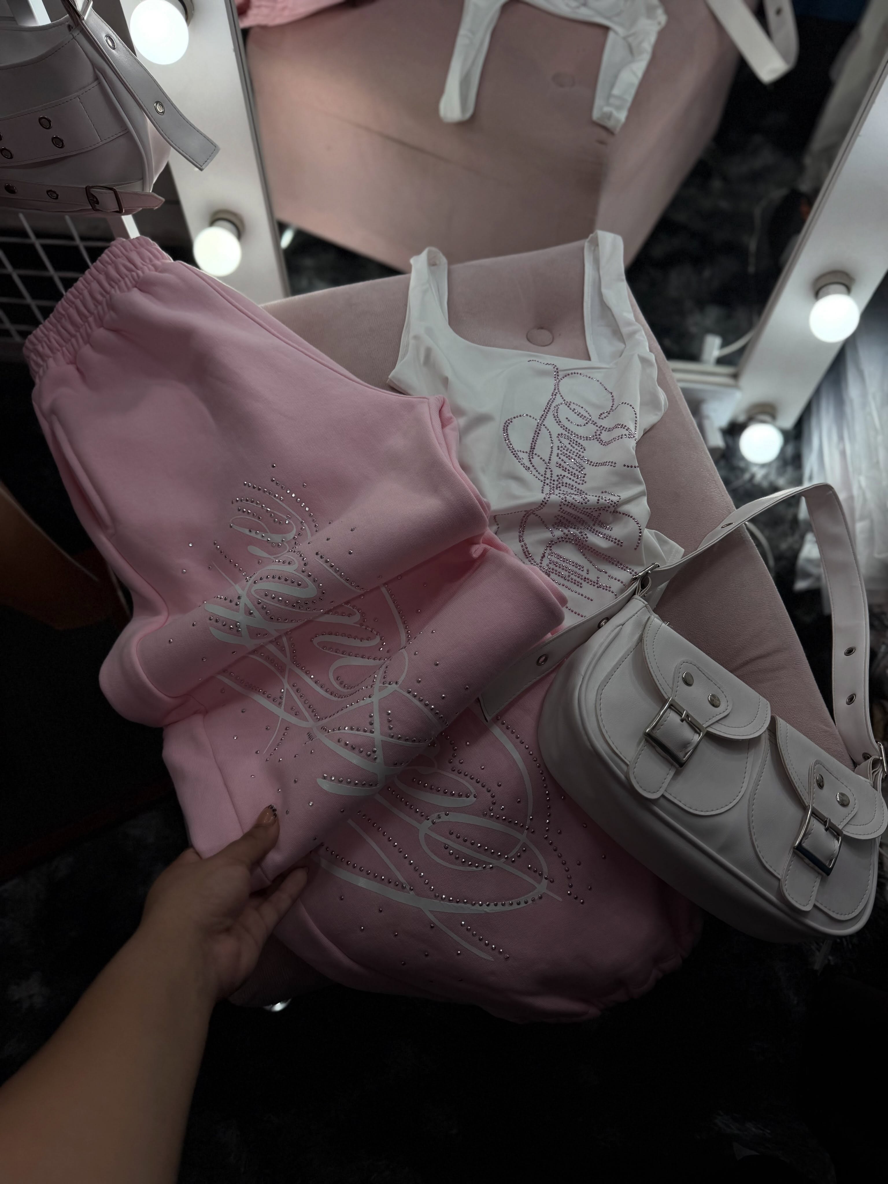 Angel Taşlı Baggy Unisex Eşofman Takımı