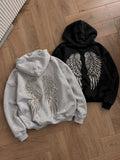 Melek Parıltılı Taş Detaylı Oversize Sweatshirt