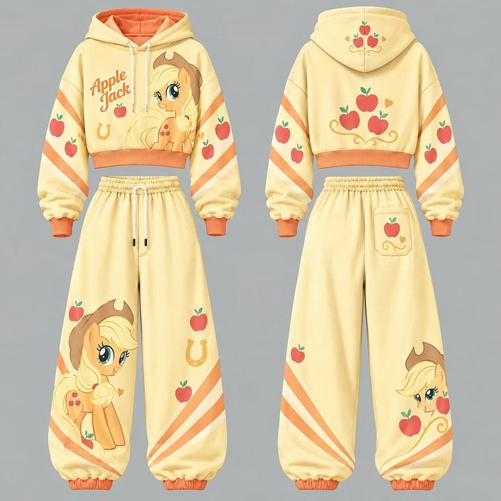 My Little Pony Baskılı Hoodie Eşofman Takımı