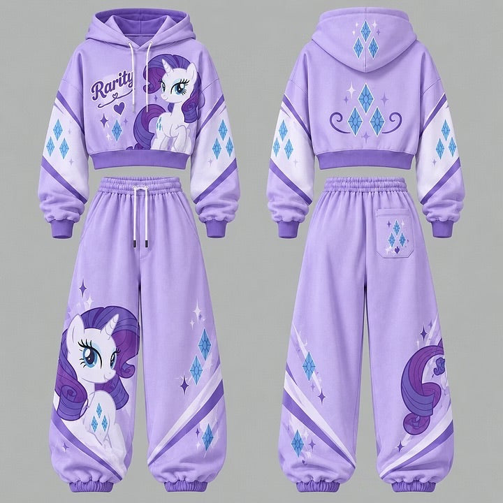My Little Pony Baskılı Hoodie Eşofman Takımı