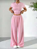 Pembe Candy Crop Eşofman Takımı