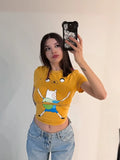 SARI CARTOON ADVENTURE TIME CROP