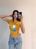 SARI CARTOON ADVENTURE TIME CROP