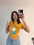 SARI CARTOON ADVENTURE TIME CROP