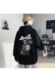 Arctic Monkeys Sırt Baskılı Siyah Unisex Oversize Kapüşonlu Sweatshirt