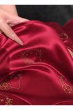Hello Kitty Taş Detail Şık Alt Üst Bordo Takım