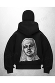 Baldwins Baskılı Siyah Samuray Kar Maske Sweatshirt Hırka