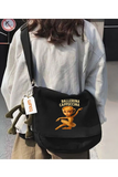 Ballerina Cappuccino Baskılı Unisex Postacı Çantası