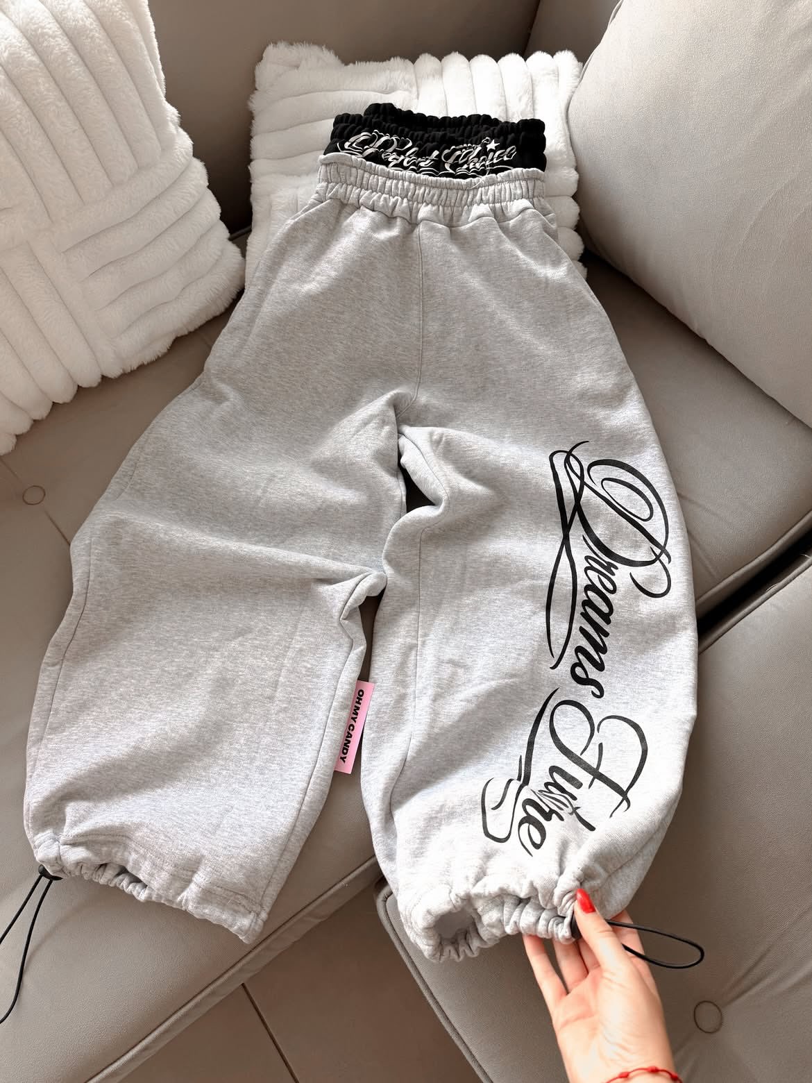 Dream Hustle Baskılı Oversize Eşofman Altı