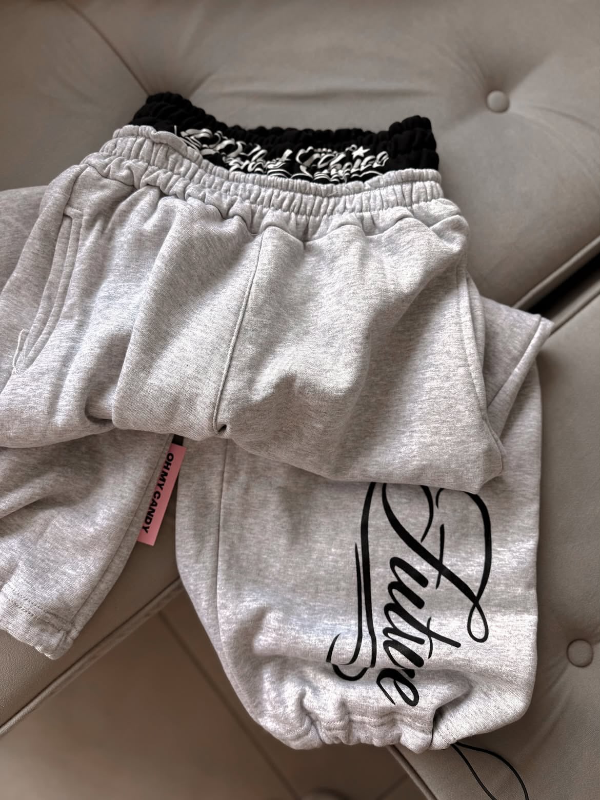 Dream Hustle Baskılı Oversize Eşofman Altı