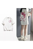 Beyaz Hello Kitty Labzaa (Unisex) T-Shirt