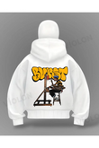 Bukst Graffiti Detail Full Mask Oversize Hırka