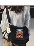 Cappuccino Assassino Baskılı Unisex Postacı Çantası