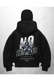 Cash Baby Baskılı Siyah Samuray Kar Maske Sweatshirt Hırka