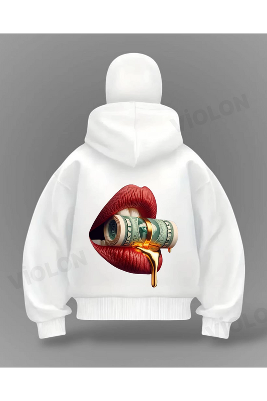 Clips Money Detail Full Mask Oversize Hırka