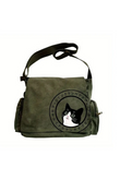 Cute Cat Seriouse Baskılı Unisex Postacı Çantası