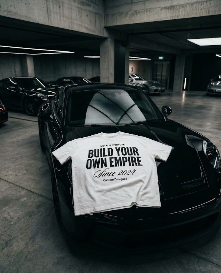 Build Your Own Empire Beyaz Unisex Oversize Tişört