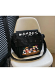 dorukhedıyelık Heroes Bestfriend Night Date Baskılı Postacı Çantası