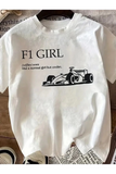 F1 Girl Design Unisex Oversize T-shirt