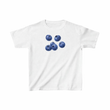 Beyaz Minimal Blueberry Baskılı Kadın Tişört