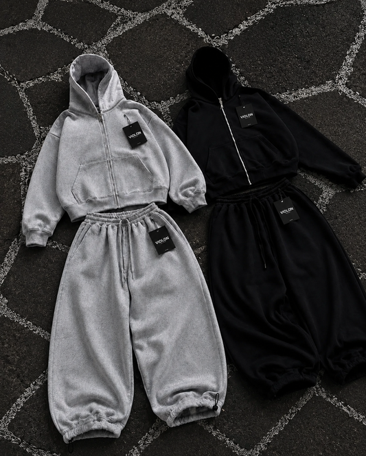 Basic Baggy Kalıp Düz Eşofman Takımı