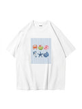 Ocean Like Beyaz Unisex Oversize Tişört