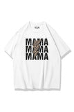 MamaMama Baskılı Beyaz Oversize Tişört