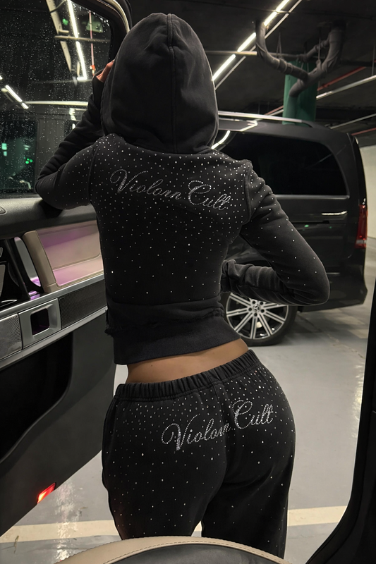 Crystal Taş Detaylı Eşofman Takımı