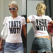 That's Hot You're Not Beyaz Crop Top