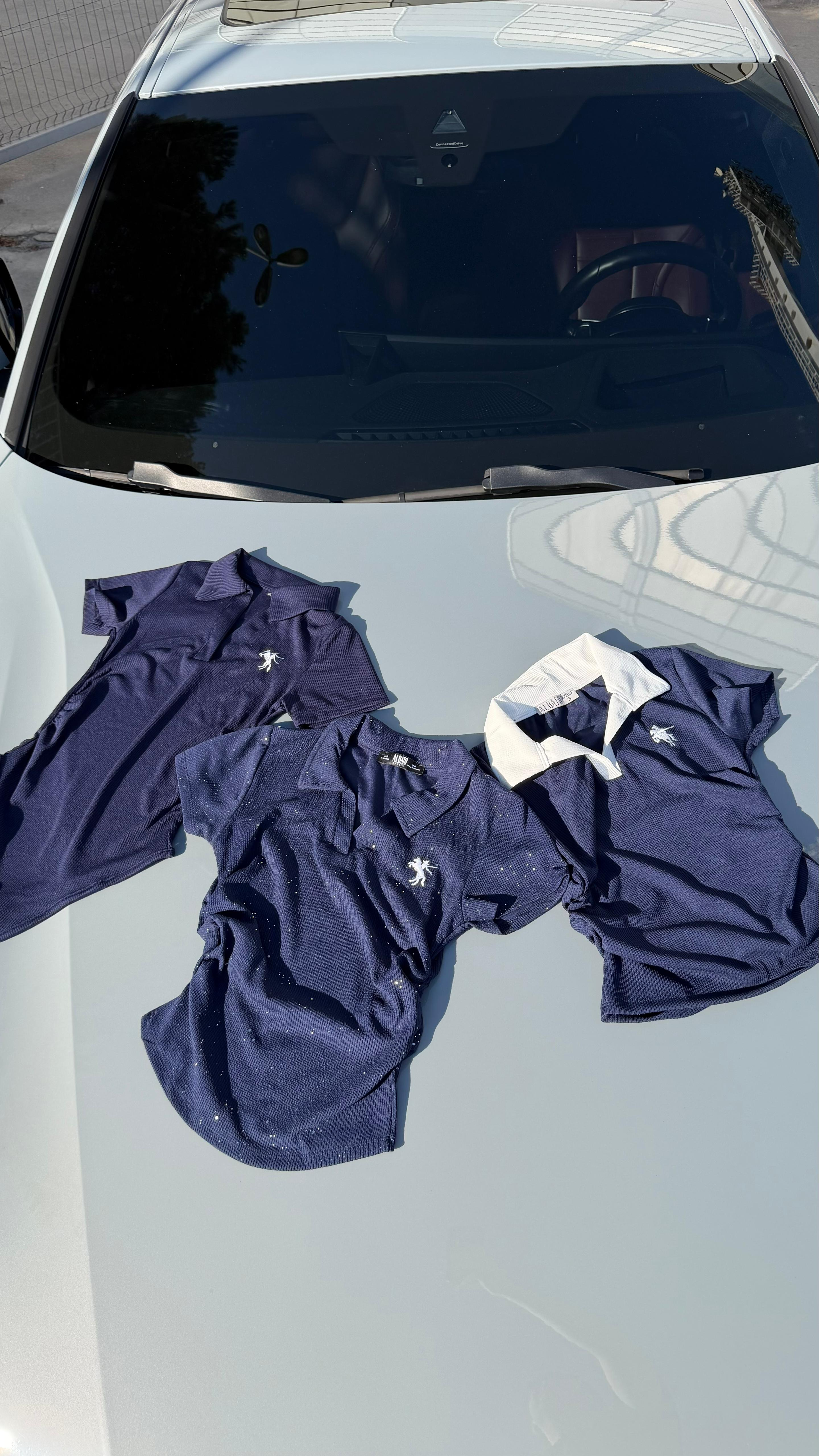 Lacivert Polo Yaka Fitilli Likralı Premium Zıbın