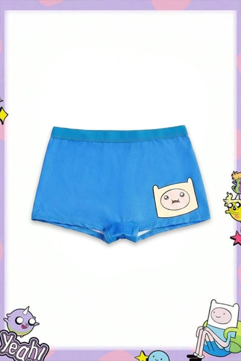 Mavi Adventure Time Finn Y2K Mini Şort