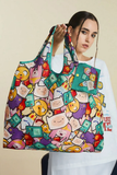 Adventure Time Characters Polyester Katlanabilir Bez Çanta