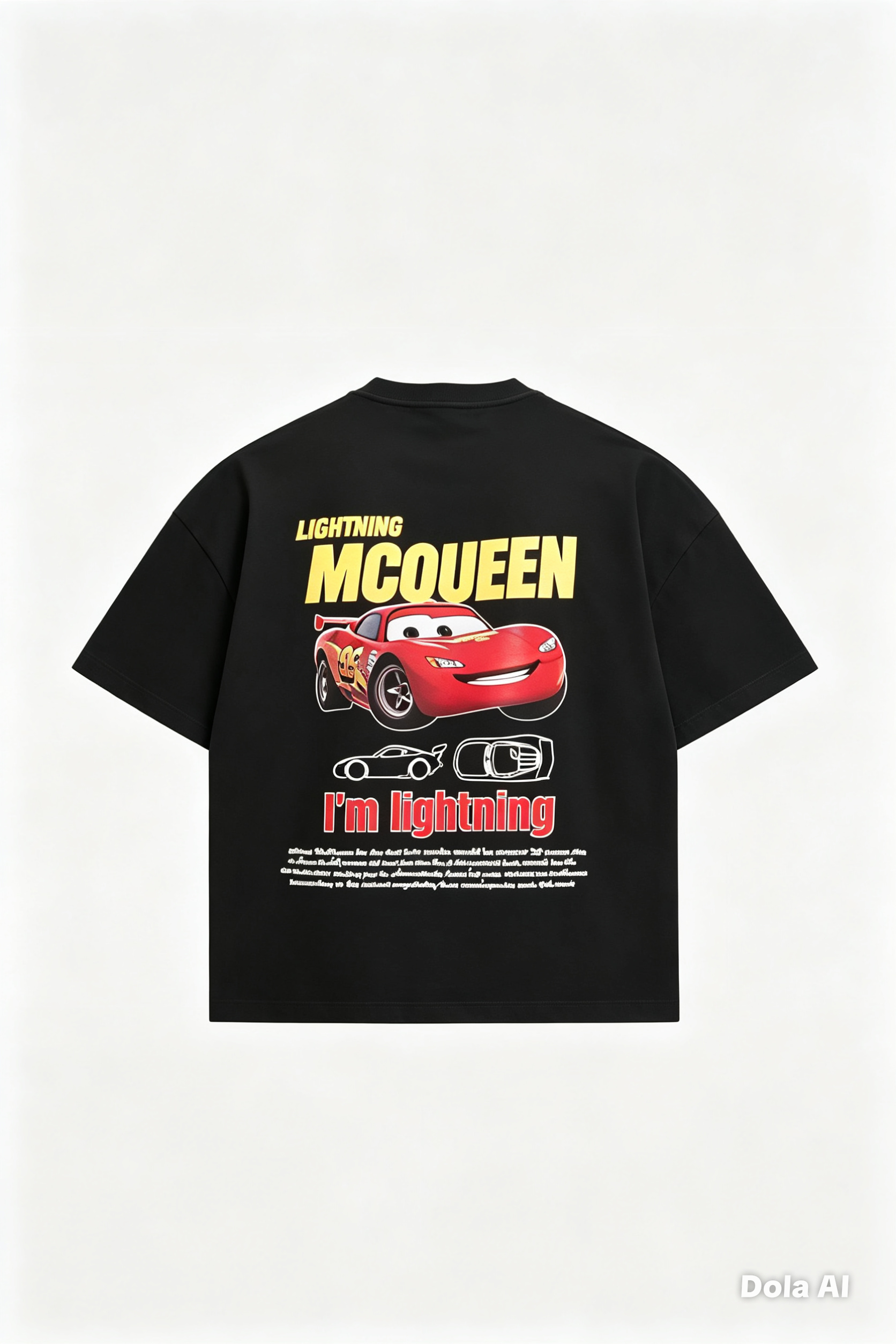 2'li Mcquenn and Sally Cars Arabalar Unisex Oversize Çift Tişört