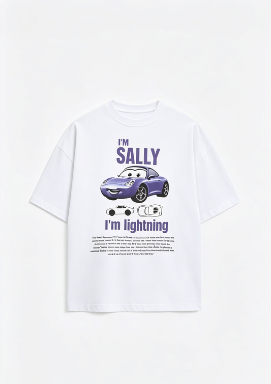 2'li Mcquenn and Sally Cars Arabalar Unisex Oversize Çift Tişört