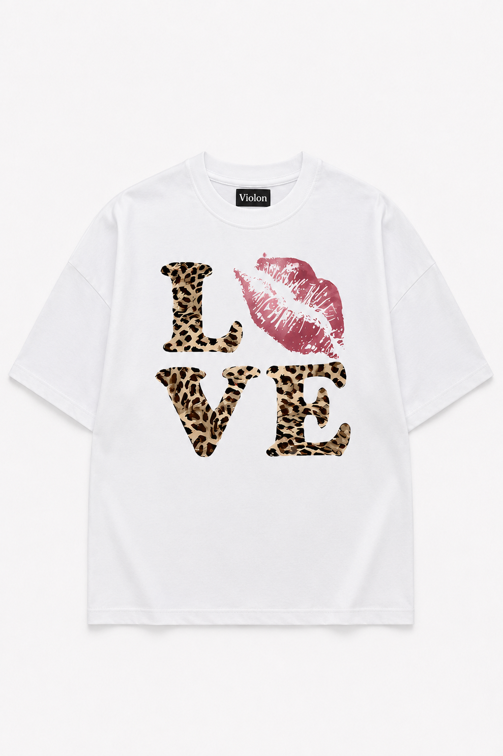 LOVE BASKILI T-SHİRT