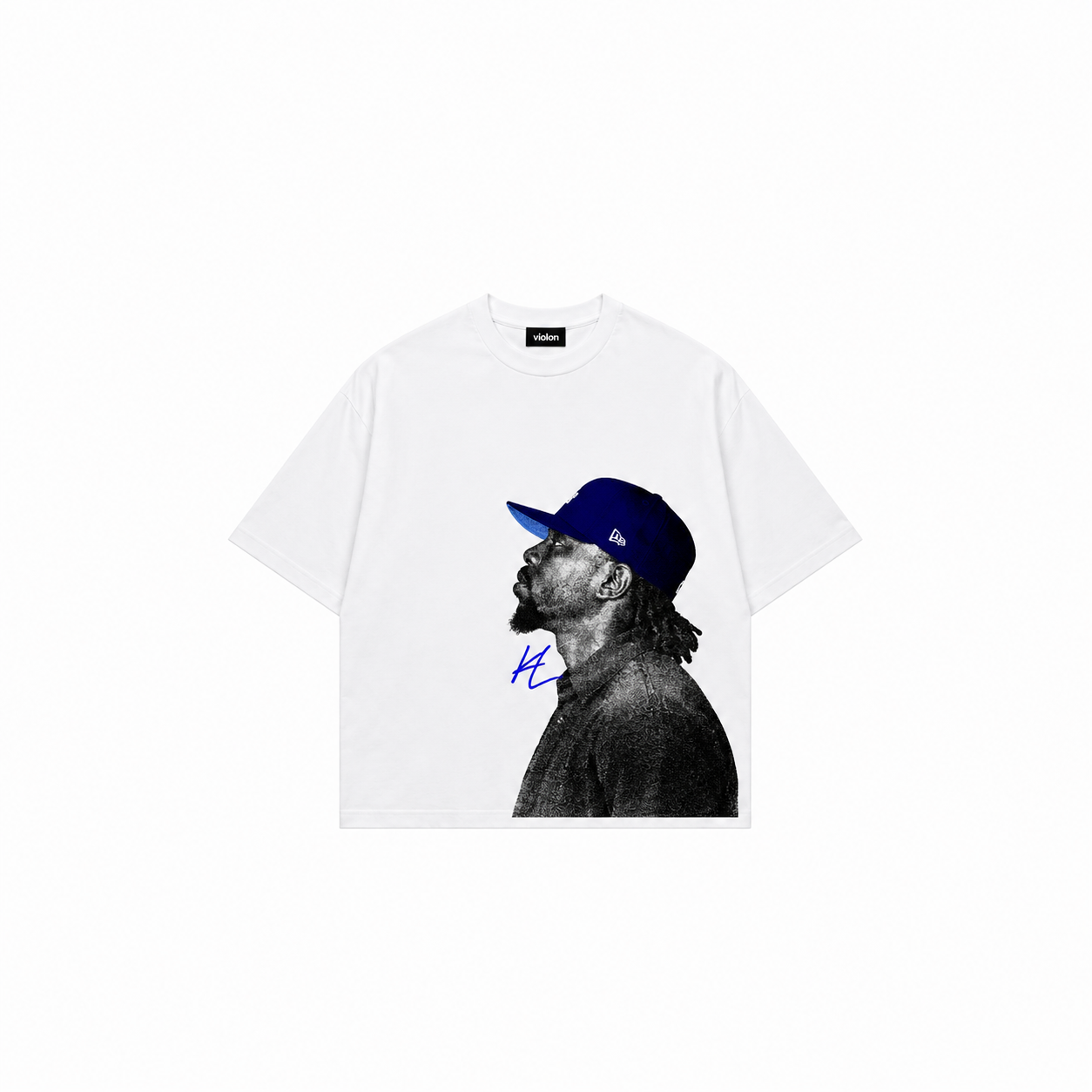 Blue Vision Kendrick GNX Oversize Beyaz Unisex Tişört