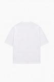 Blue Aura Oversize Unisex Beyaz Tişört
